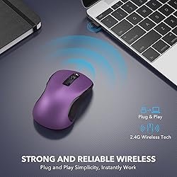 Deeliva Wireless Mouse, Computer Mouse Wireless