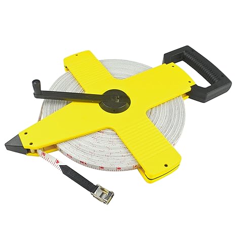 Amazon Com Agora 330 Feet 100m Field Tape Measure Sports Outdoors - 
