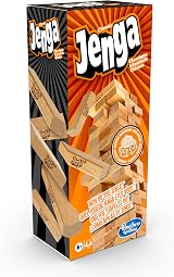 Hasbro Gaming Jenga Family Board Game Classic Wood Block Stacking Game 1+ view 1