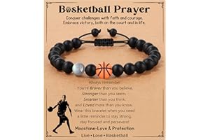 JoycuFF Basketball Soccer Baseball Gifts for Teenage Bracelet Gifts for Son Grandson Players, Christmas Graduation Birthday Gifts for His Men