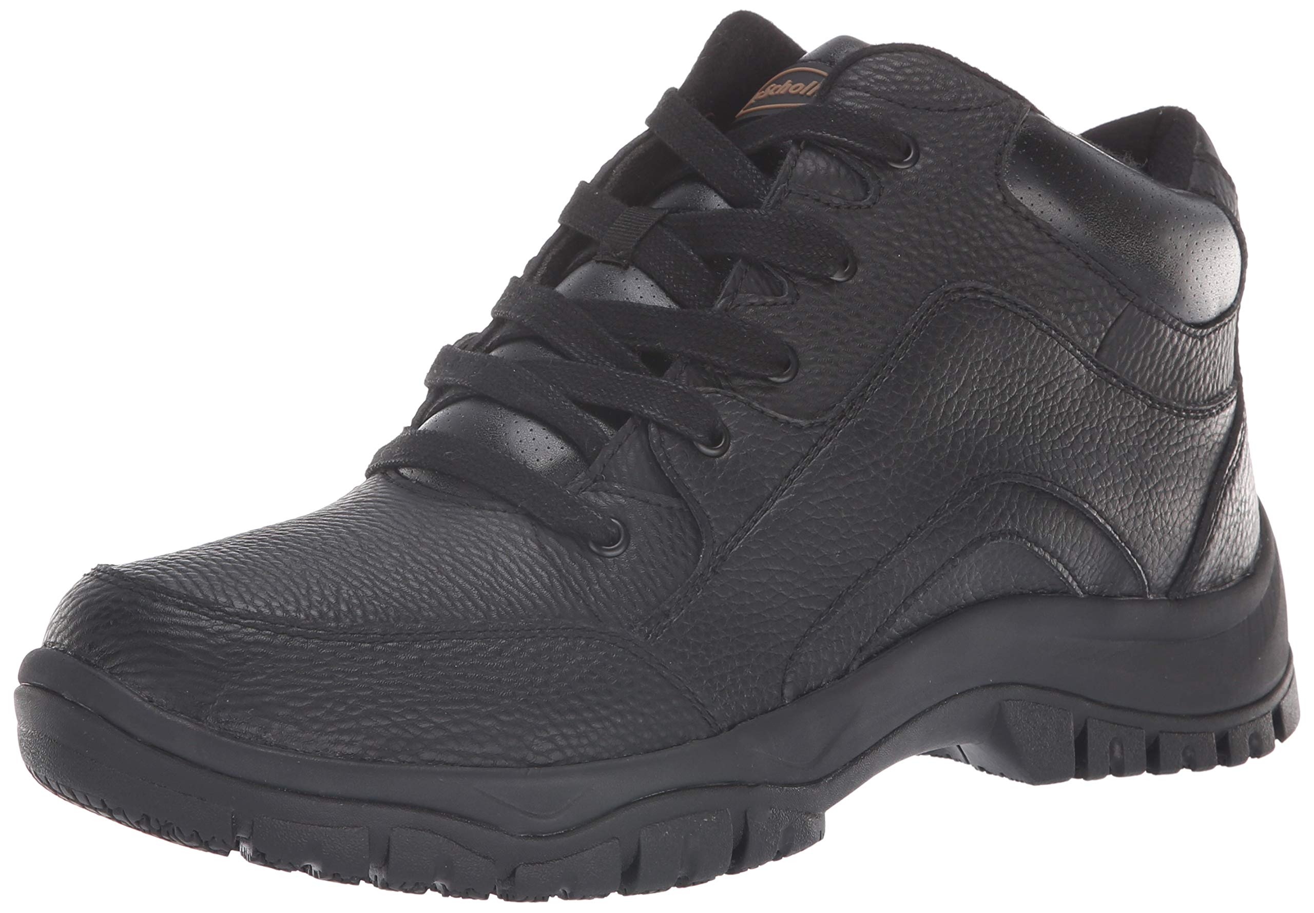 Dr. Scholl’s Shoes Men’s Charge Slip Resistant Soft Toe Work Boot, Black Leather, 13 Wide