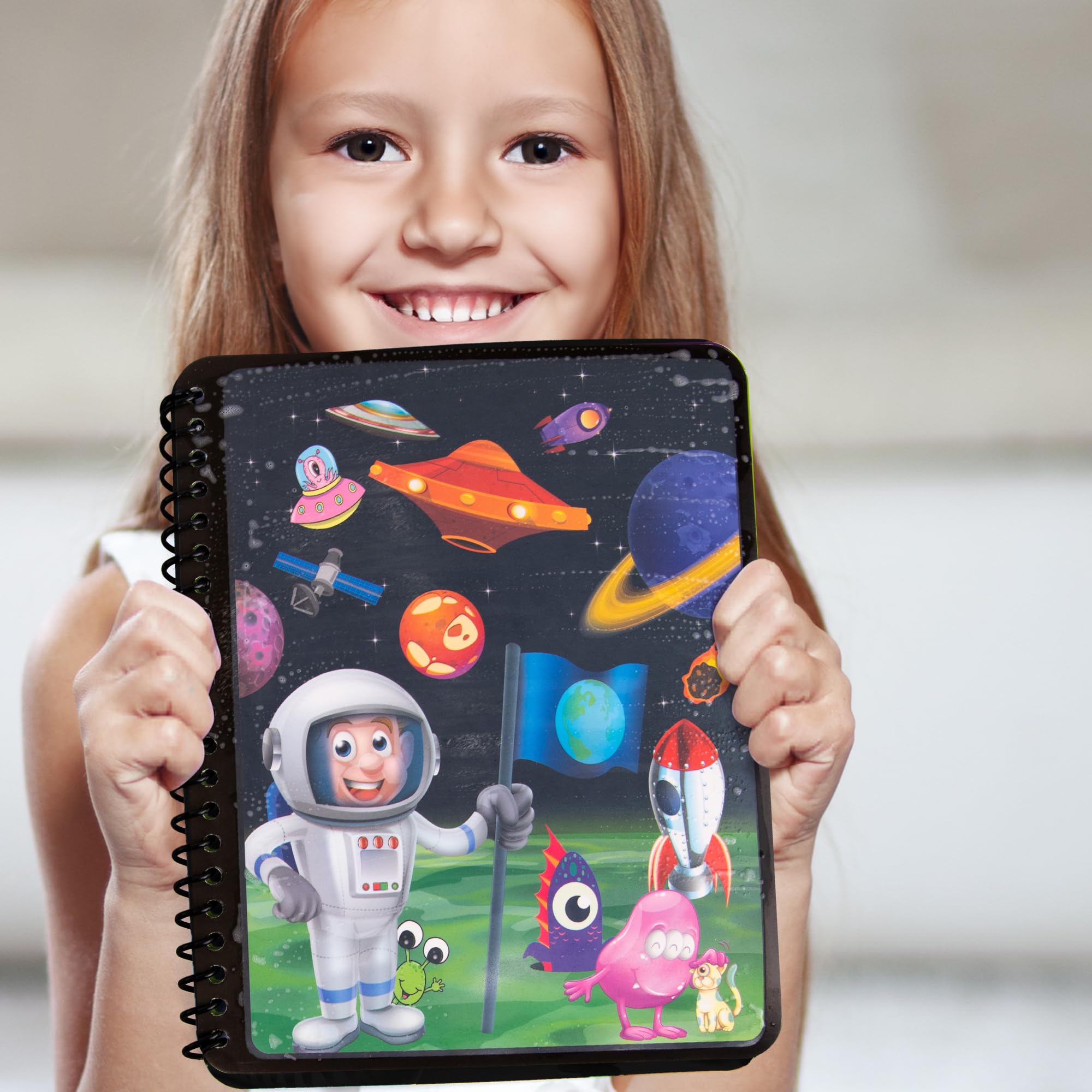 ArtCreativity 4 Pack Magic Water Coloring Books for Toddlers, Reusable Magic Water Pen Coloring Books for Kids - Mess Free Water Art Book for Toddlers - Travel Activity Toys, No-Mess Coloring