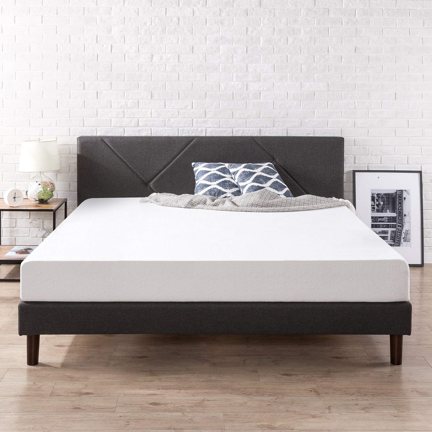 Best zinus platform with slatted headboard