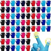 Liitrsh 72 Pairs Touchscreen Gloves Knit Stretchy Touch Screen Gloves Elastic Winter Warm Gift Solid Color Lined Texting Mittens for Men Women Unisex Homeless Gift