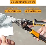 Ingco Aviation Snip Set - Left, Right, Straight Cut Tin Snips for Sheet Metal view 2