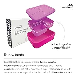 LunchBots Build -a- Bento Lunch Box, Silicone Bento