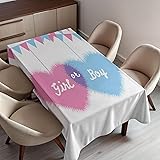 Ambesonne Modern Tablecloth, Simple Art Celebration