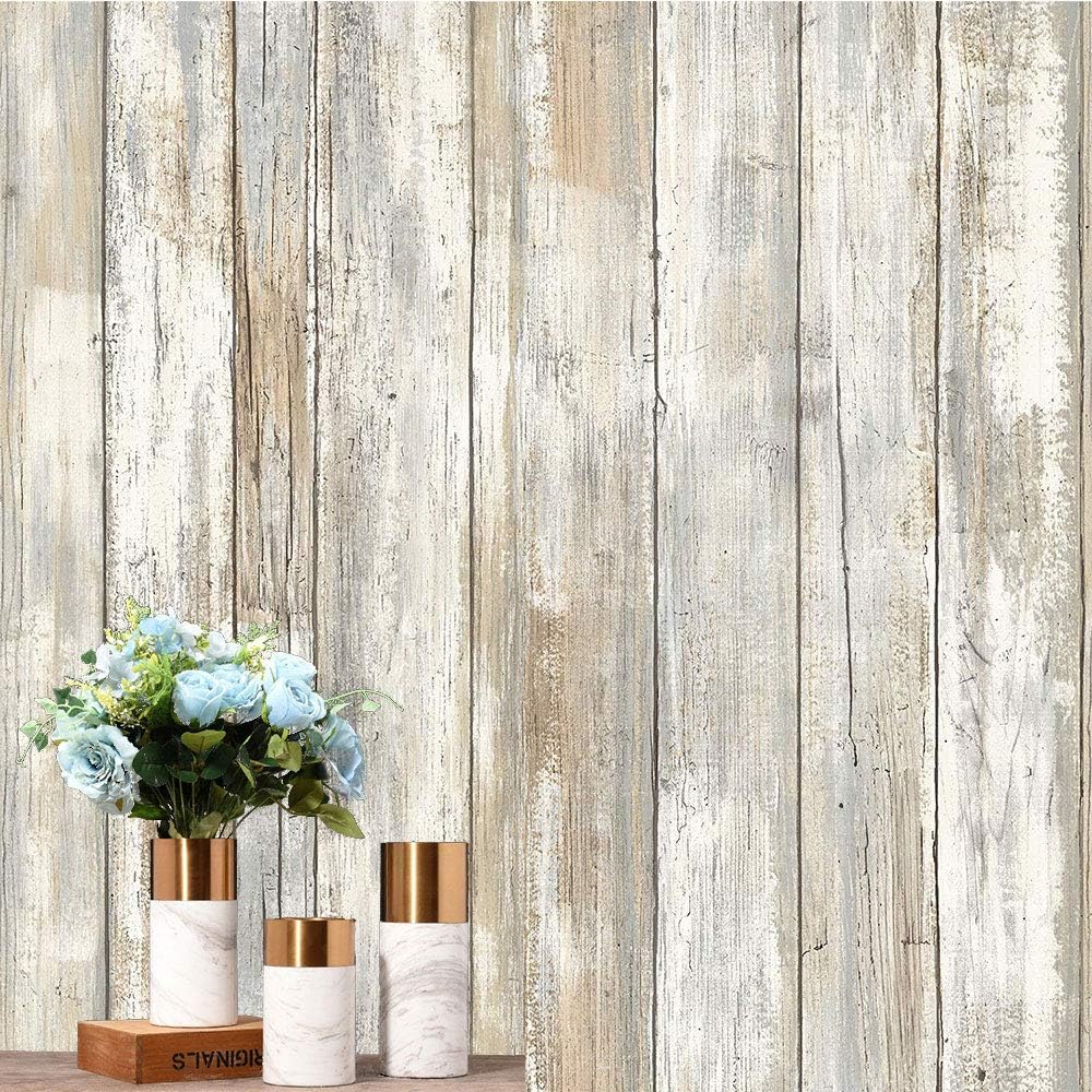 Faux Wood Contact Paper Decorative SelfAdhesive Film