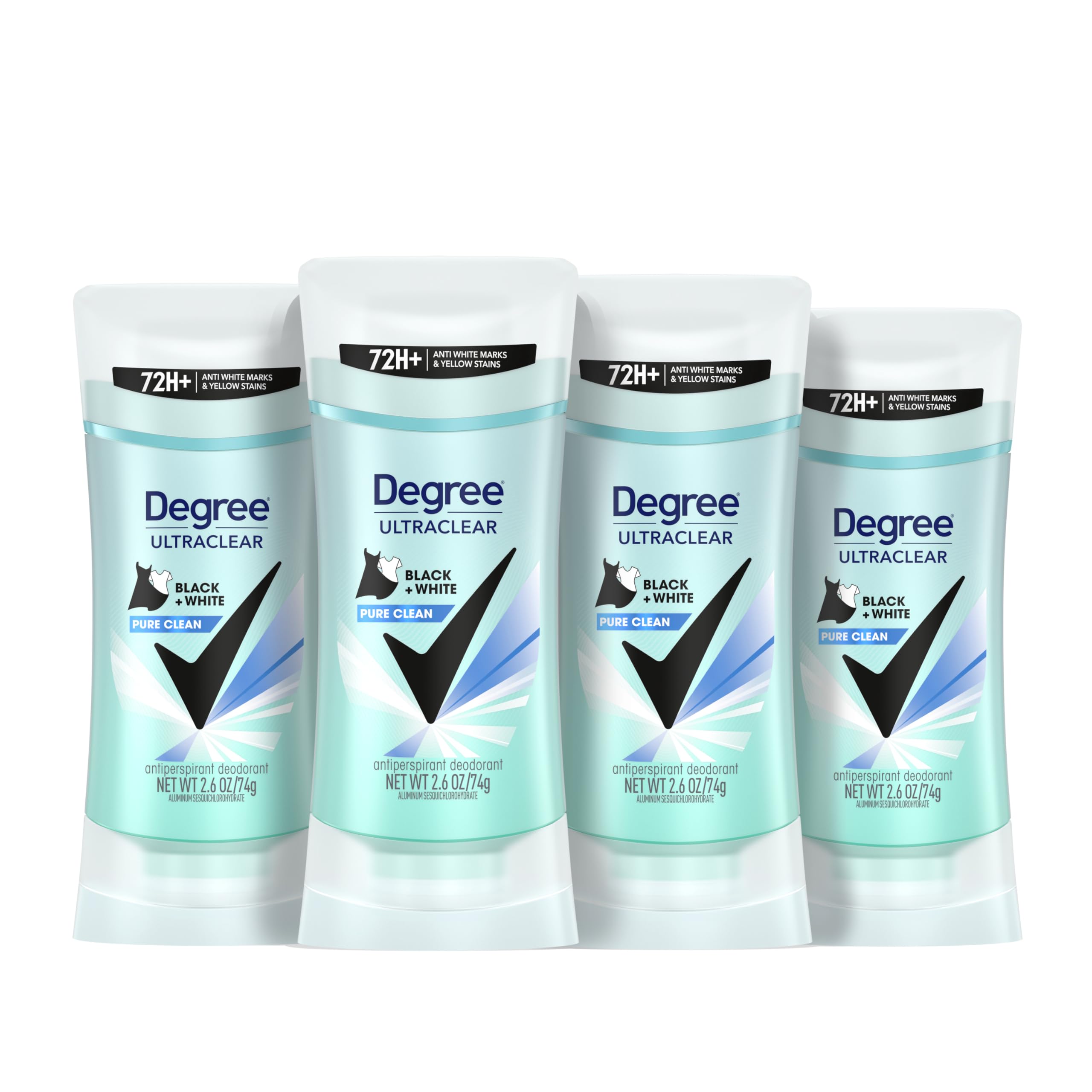 Degree Dry Protection Antiperspirant, Black & White Pure Clean - 2.6 Oz