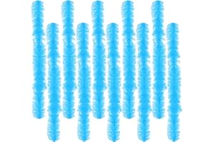 10 pcs Feather Boas 5ft Artificial Fluffy Boas Colorful Feather Boas Set for Women Costume Halloween Wedding Christmas