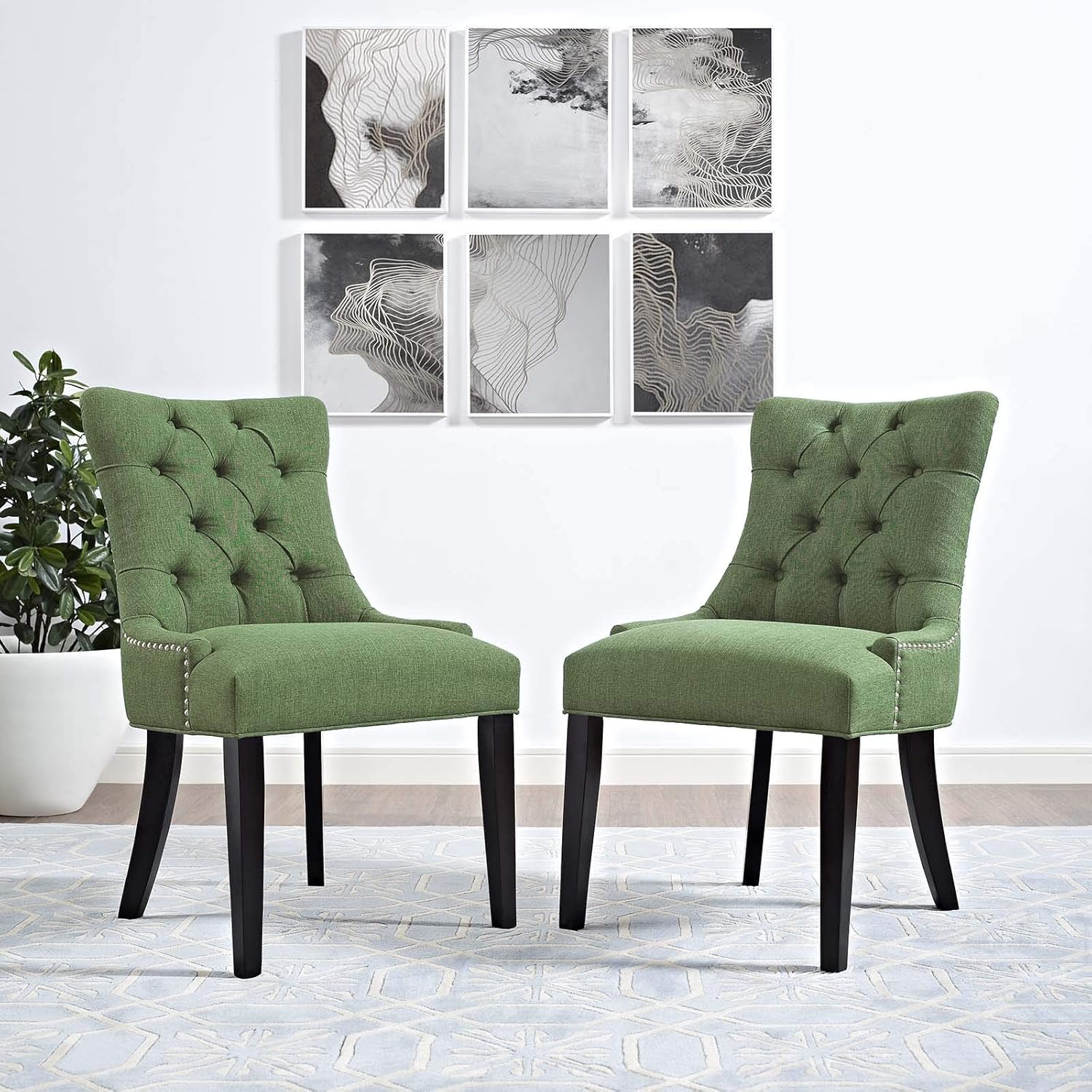 Best Tufted Dining Chair With Nailhead Trim