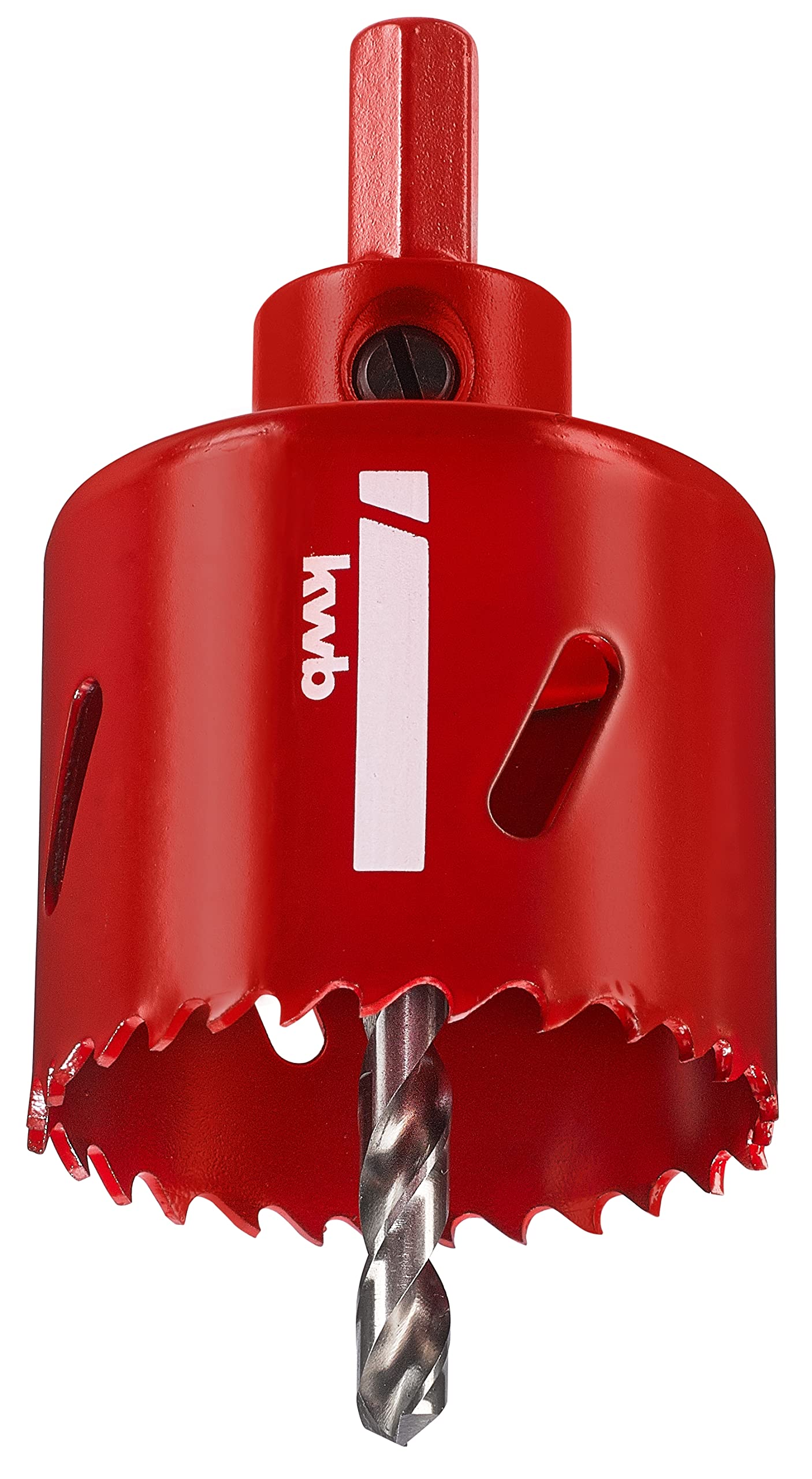 kwb Hss Bi-Metal Hole Saw Ø 51 Mm With Progressive Vario-toothing, High Precision, Hexagonal Shank, 38 Mm Cutting Depth and Centre bit