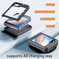 Temdan for Samsung Galaxy Z Flip 6 Case with