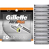 Gillette Atra Plus Razor Blade Cartridges, 10 Count