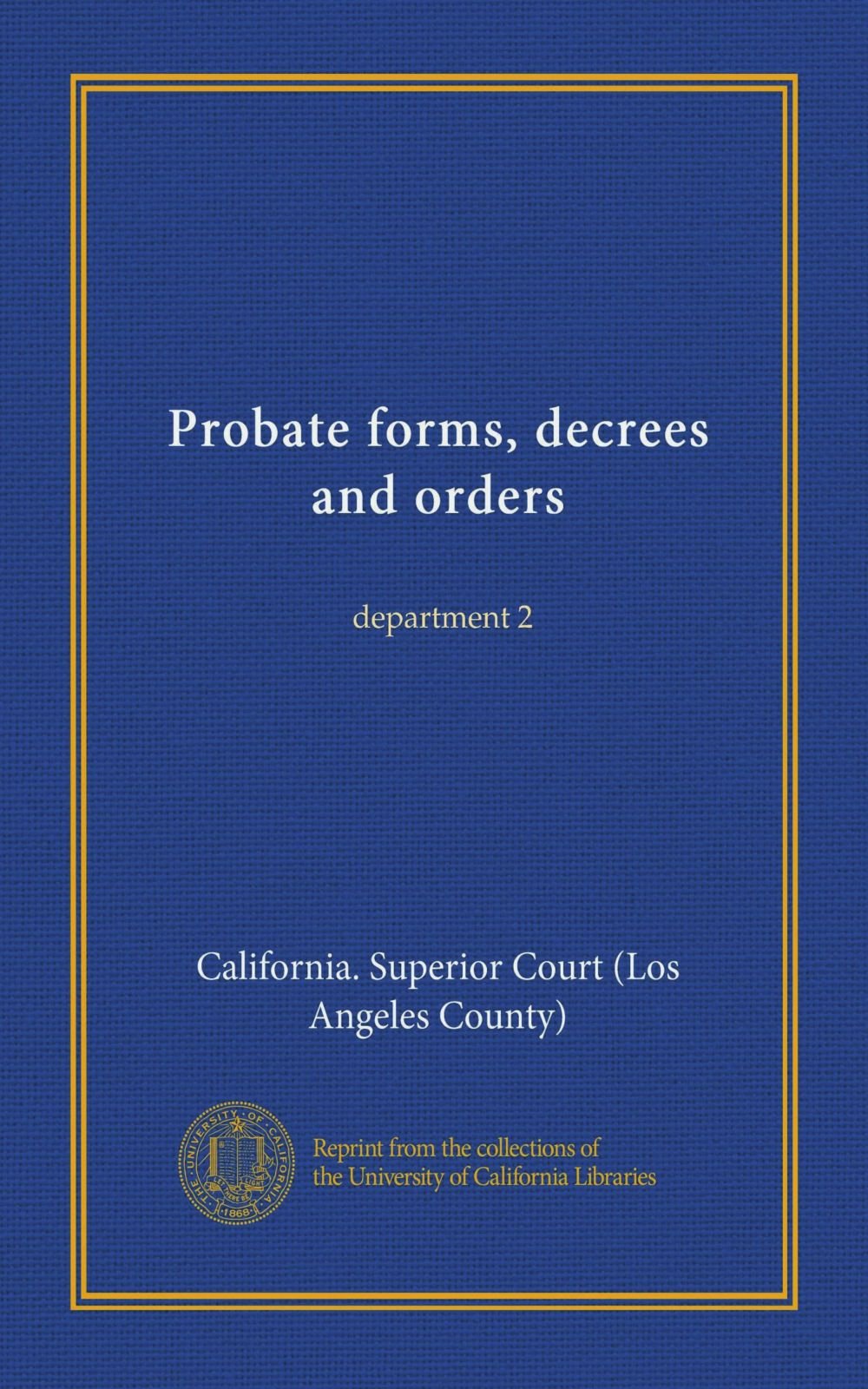 supreme court probate forms