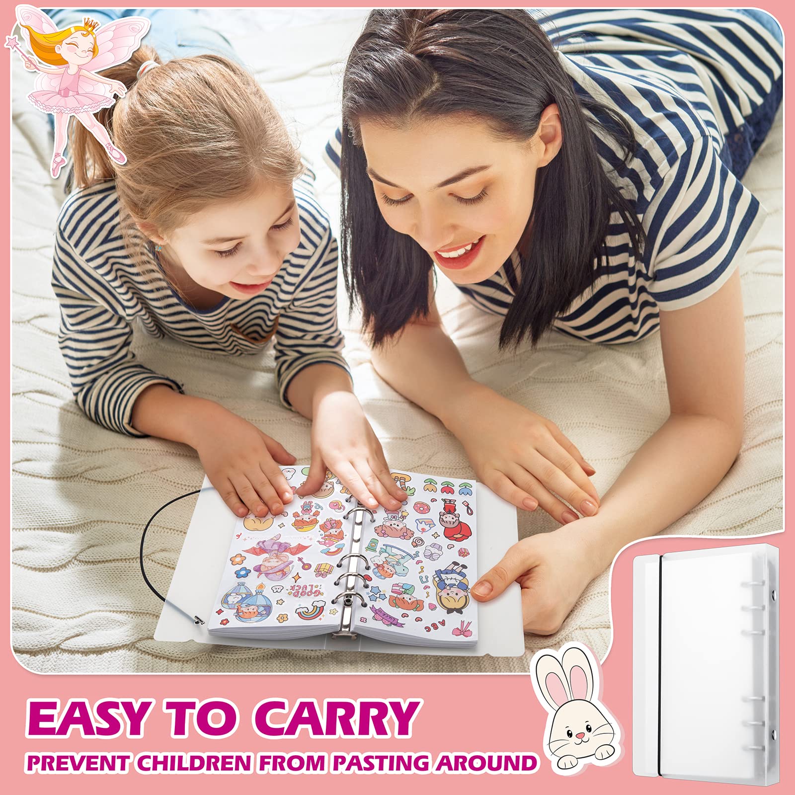 Complement Sticker Book Mua Reusable Sticker Book 100 Sheets, Sticker Collecting Book with ...