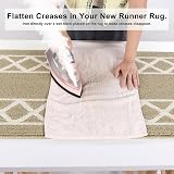 SHACOS Runner Rug 60 x 180 cm Non Slip Hallway Beige 100% Polypropylene view 6
