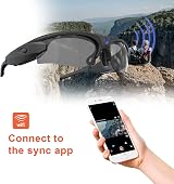 Hereta 4K WiFi Sports Camera Sunglasses HD Video Recording Glasses Polarized view 5