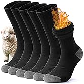 RUIXUE Merino Wool Hiking Socks for Men Women, OEKO-TEX & GRS Certified, Seamless Toe, Terry Cushioned -3 Pairs