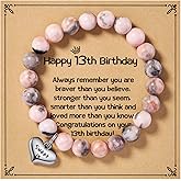 MIXJOY Happy Birthday Gifts for Women, Birthday Braided Beads Bracelet Gifts for Turning Age Daughter Granddaughter Niece