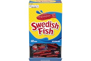 SWEDISH FISH Individually Wrapped Soft & Chewy Candy, Bulk Christmas Candy Stocking Stuffers, 240 Count Box