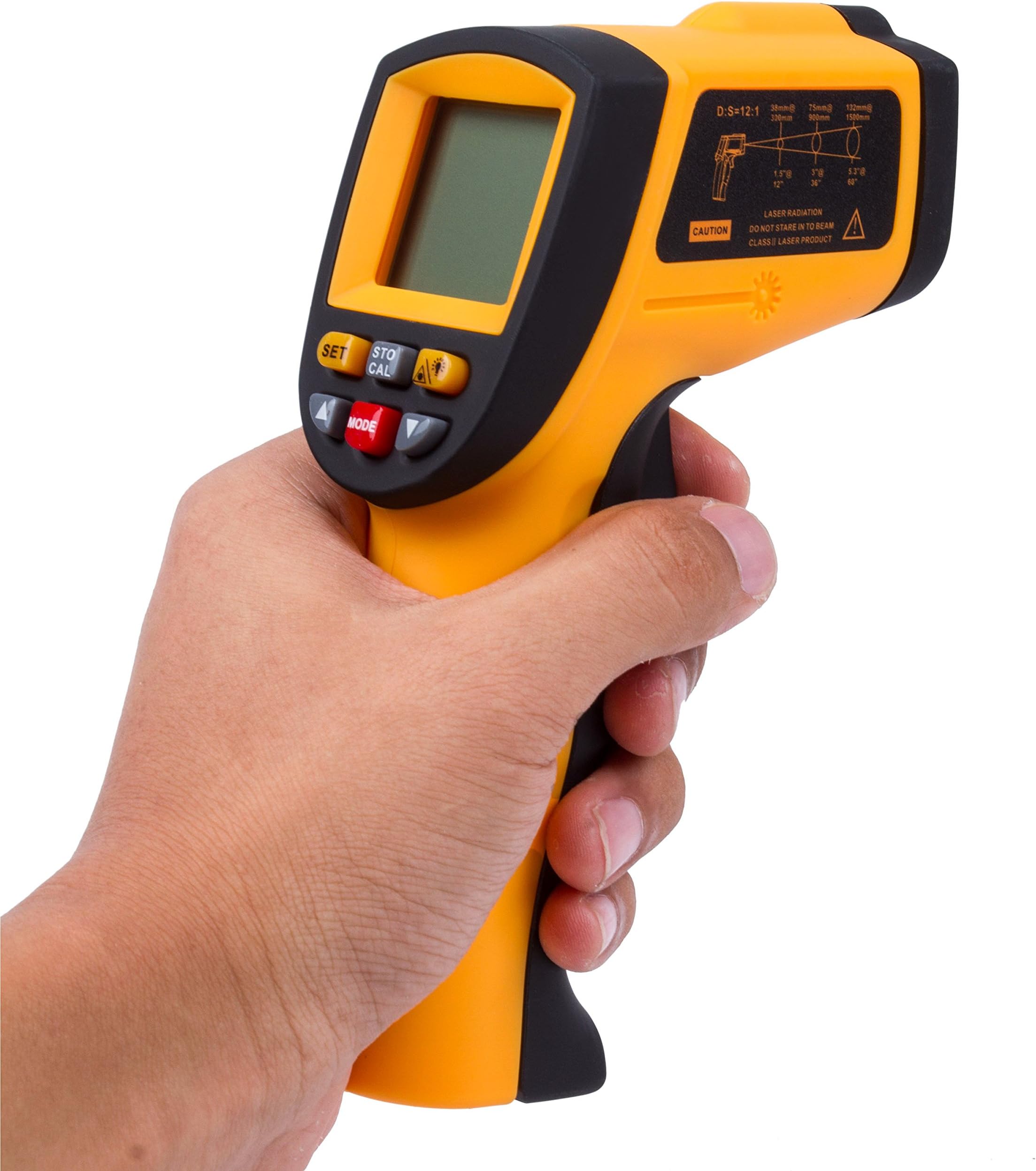 Autvivid Professional Non-contact Digital Laser Infrared Thermometer Top Accuracy Temperature Gun with HD Backlit LCD Display Reading (-58~1652 ℉ / -50~900 ℃)