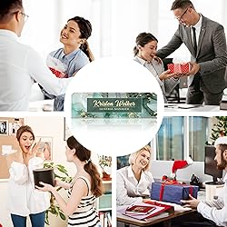 Personalized Premium Green Marble Acrylic Desk Name