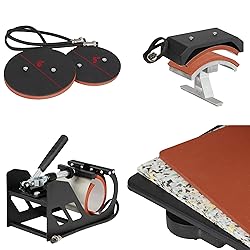 F2C 5 in 1 Pro Heat Press Machine 12x15 Digital