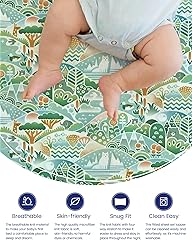 TotAha Premium Stretchy Crib Sheets