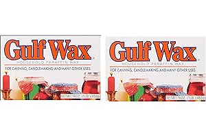 Royal Oak Sales 972 Household Paraffin Gulf Wax, 1lb (2 Pack), clear