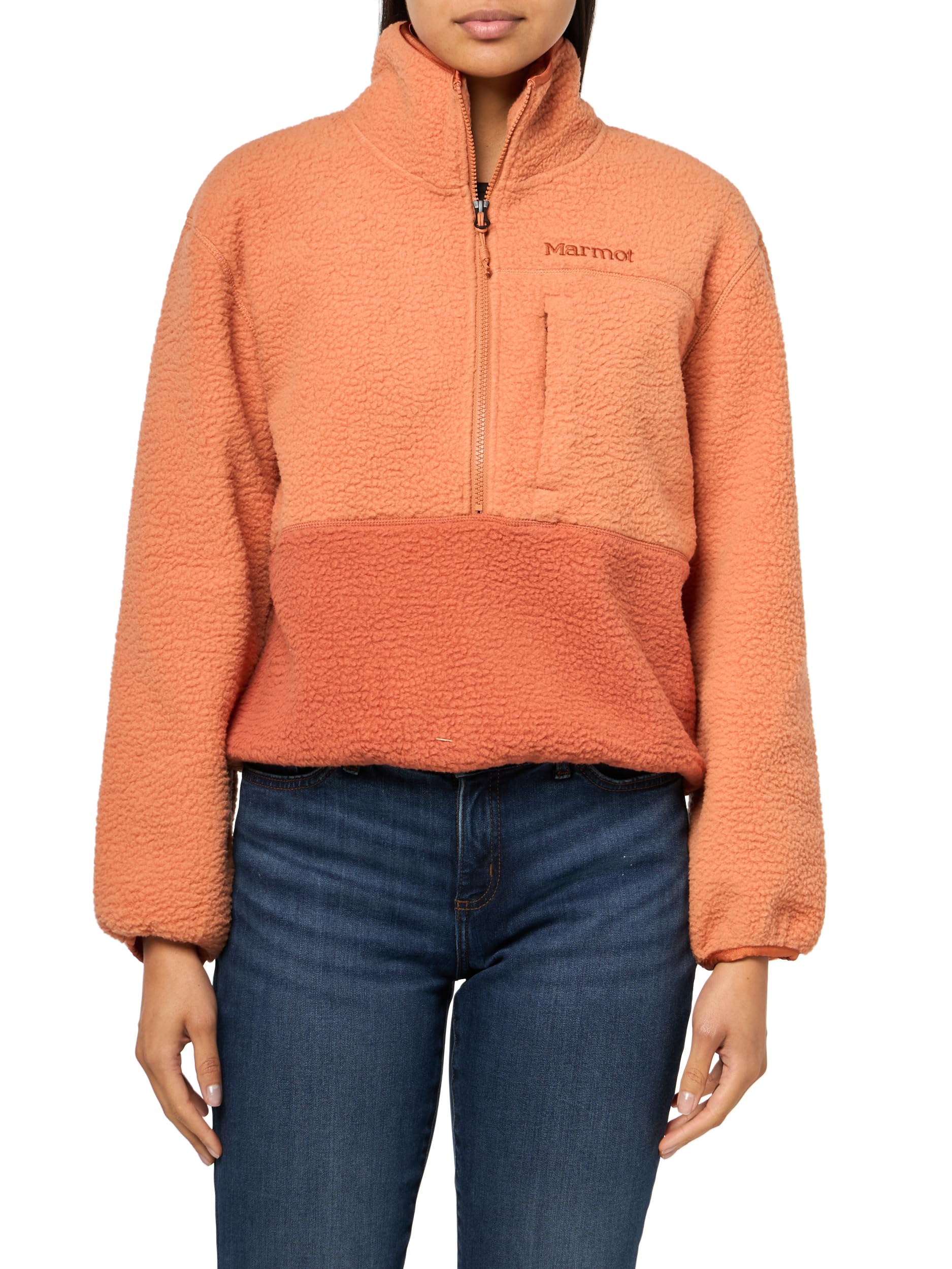 Photo 1 of MARMOT Women's Aros Fleece 1/2 Zip Jacket, Sunburn/Auburn, Large