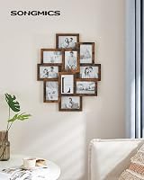 SONGMICS Collage Picture Frame 10 Frames 4x6 Rustic Brown RPF020X01 view 7