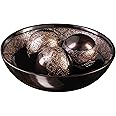 Creative Scents Dublin Brown Decorative Bowl with Orbs Set - Centerpiece Table Decorations - Coffee Table Decor - Home Decorations for Living Room Decor, Table Centerpieces for Dining Room Table
