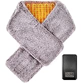 Heated Scarf for Women & Men - Rechargeable Electric Heating Scarf, 4000mAh Power Bank Included, Neck Warmer
