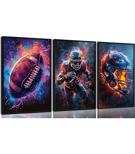 3pcs Gaming Wall Art Animal Graffiti Posters Pictures With Headphones Sunglasses Gorilla Tiger Wolf Cool Gamer Canvas Prints Colorful Paintings Teens