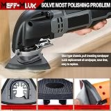 Meff-Mluk 156Pcs Oscillating Tool Sanding Pad Kit 80x80mm 6Pcs Triangle view 2