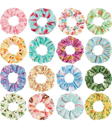 Amazon.com : Crowye 30 Pcs Hair Scrunchies for Women Girls  display picture 3