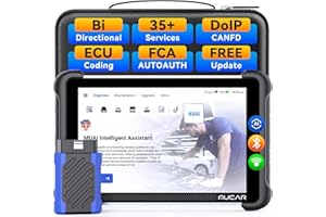 MUCAR 892BT AI-Assisted Bidirectional Scan Tool, Full System OBD2 Scanner, Bi-Directional OBD2 Scanner Diagnostic Tool,ECU Coding, 35 Services, FCA Autoauth, CANFD and DOIP, Free Lifetime Upgrade