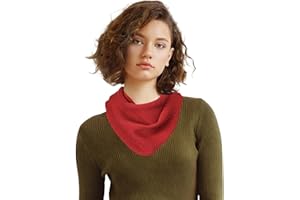 Molans Women Winter Knit Neck Scarf - Warm Crochet Triangle Scarf for Women Girls