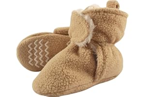 Hudson Baby Unisex Baby Cozy Fleece and Faux Sherpa Booties