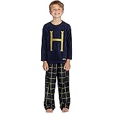Harry Potter Mrs. Weasley H Holiday Christmas Sweater Fleece Flannel Pant Pajama 2pc Gift Set