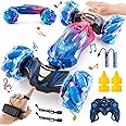 TADOZIC Gesture Sensing RC Stunt Car, 2.4GHz 4WD Stunt Car Toys for Ages 6-12 yr Boys Girls, Hand Controlled Remote Control Twist Cars, Offroad 360° Rotation with Lights and Music for Birthday Gifts