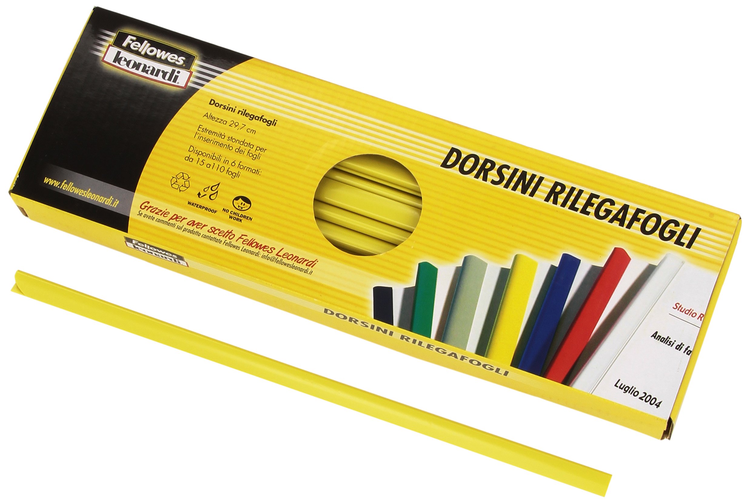 Fellowes D103GI Paper Binder 3mm Diameter Pack of 50 Yellow