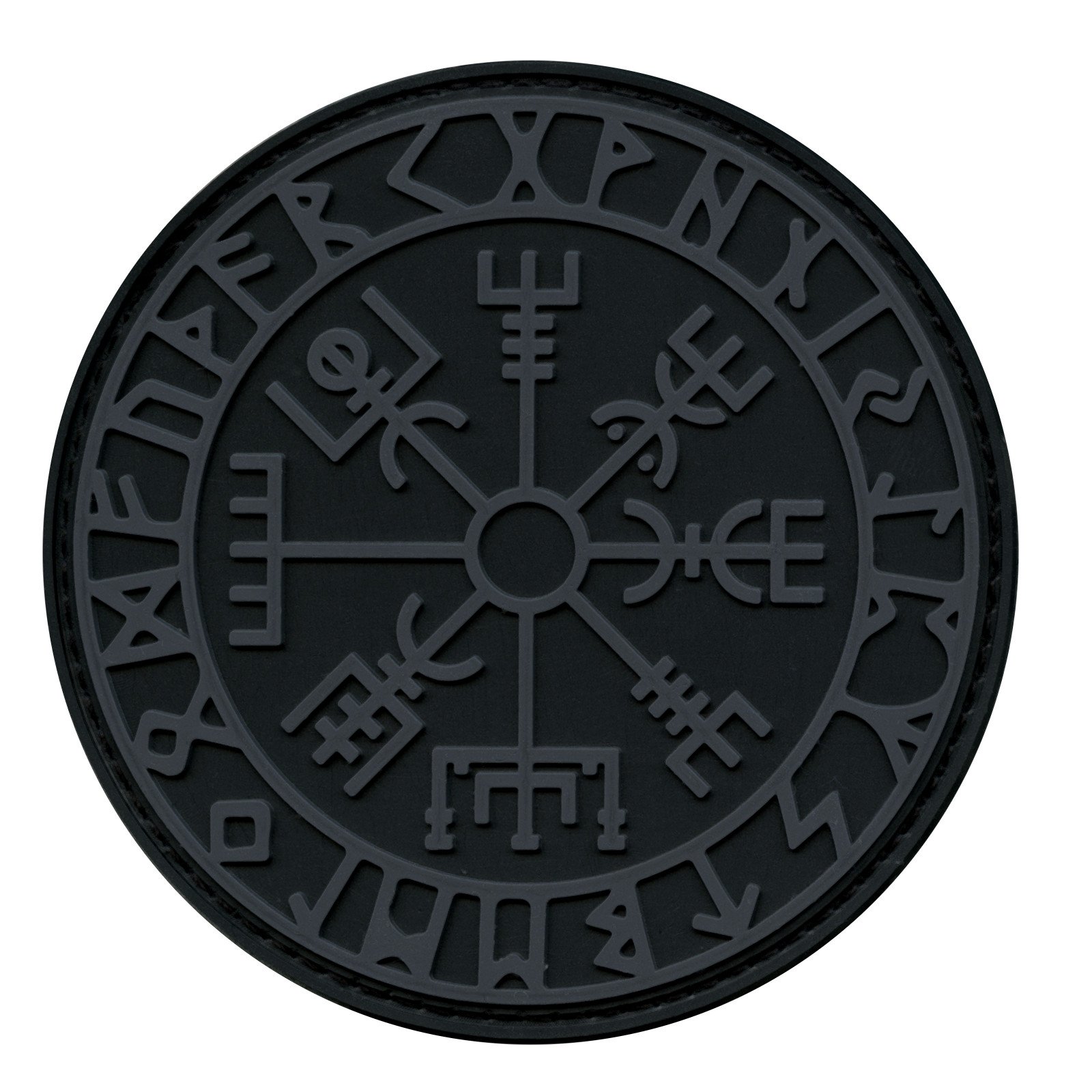 ACU Subdued Vegvisir Viking Compass Norse Rune Morale Tactical PVC Rubber Fastener Patch