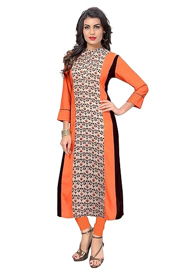 Navabi Export Womens Rayon Fabrics A-Line Kurta (VF-KU-131)