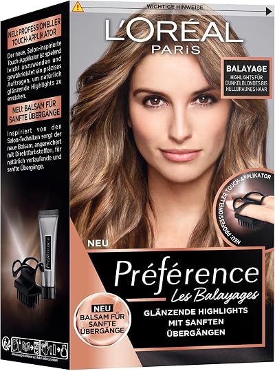 L'Oreal Paris Preference Balayage Hair Colour for Dark Blonde to Light Brown