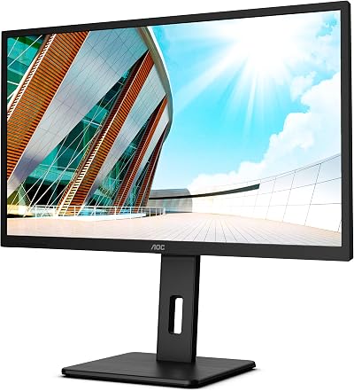 AOC Q32P2 32 Inch QHD IPS Monitor 75Hz 4ms USB Hub Height Adjust Speakers