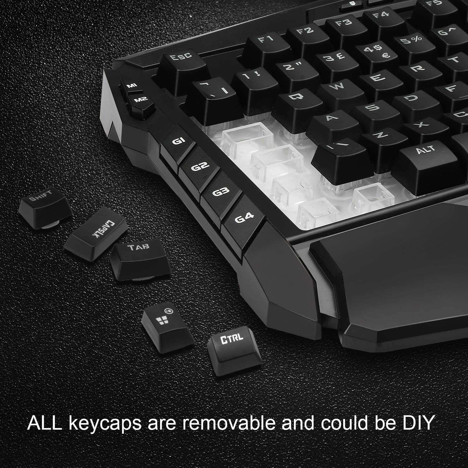 TECKNET RGB Gaming Keyboard - 105 Keys USB Wired Keyboard, Customizable RGB Backlit, IP32 Water & Dust Resistant, UK Layout - Image 3