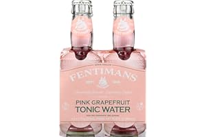 Fentimans Pink Grapefruit Tonic Water, Ruby Red Grapefruit & Quinine, Vegan, Gluten Free, 26.8 Fluid Ounce (Pack of 6)