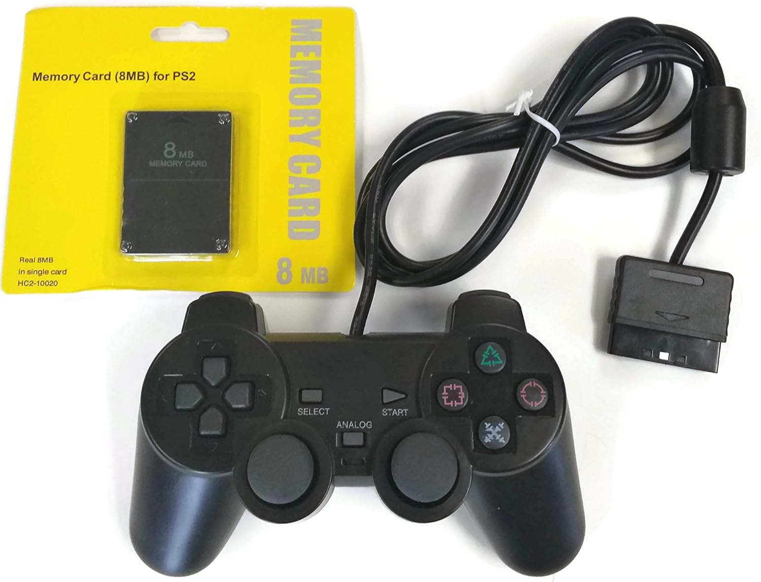 ps2 controller and memory card